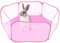 Parc pliable pour animal domestique, chat, lapin, hamster, intérieur et extérieur, cochon d'Inde, portable, UK (rose)