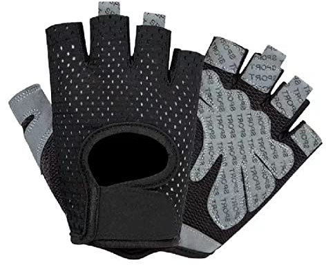 CUHZA Gym Handschuhe, Trainingshandschuhe, Sporthandschuhe für Damen und Herren, Gym Handschuhe Damen Herren Atmungsaktive Trainingshandschuhe Fahrradhandschuhe Sport (Schwarz)