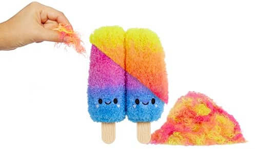 Fluffie Stuffiez Kleine Plüschfiguren zum Sammeln - Ice Pops - Überraschung beim Auspacken - Knuddelige, Flauschige DIY Plüschfiguren aus der Treats Family - Taktiler Spiel - ab 4 Jahren