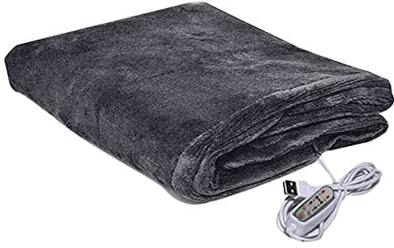 Couverture chauffante douce USB - 100 x 65 cm - Couverture chauffante électrique - Couverture chauffante pour les épaules, le dos, les jambes - Couverture chauffante pour voyage, bureau, maison