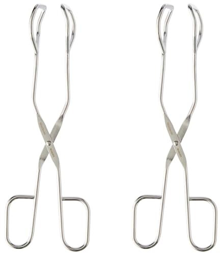 Westmark Küchen- und Servierzange, Grillzange, Rostfreier Edelstahl, Länge: 21,5 cm, Silber, 12702270 (Packung mit 2)