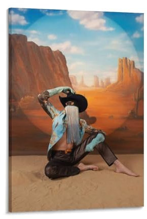HEISAN Orville Peck Sänger-Kunst, Retro-Poster, Bild, Druck, Wandkunst, Poster, Gemälde, Leinwand, Poster, Kunstwerke, Raumästhetik, 50 x 75 cm