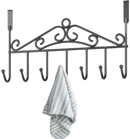 Maciun Over Door Hooks - Heavy Duty Cat Shaped Door Organizer, Door Hook for Living Room, Bathroom, Bedroom and Kitchen, Coat Rack for Clothes, Hat