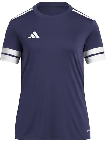 adidas Damen SQUADRA25 Jersey Short Sleeve, Team Navy Blue 2/White, L