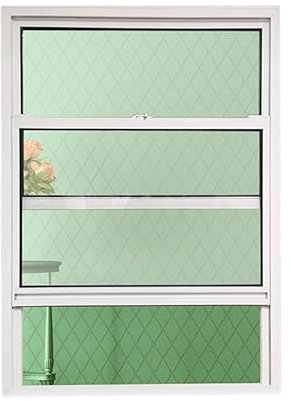 Persiane scorrevoli verticali in vetro con apertura piatta, finestre di ricambio per capannoni mobili, schermo scorrevole insonorizzato per cabine, casa, cucina, garage, 50 x 60 cm