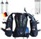 RaceFuel Marathon Weste Ultraleicht Trinkrucksack, Trail Rucksack, Trinkweste, Hydration Pack Fahrradrucksack für Laufen, Wandern, Männer Frauen (inkl. 2 Softflask & 1.5L Trinkblase, ONE-Size)