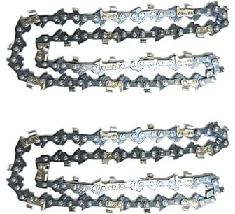 SWANSOFT 2 Piezas de Cadena de Repuesto para Mini Motosierra de 8 Pulgadas, Cadena para Motosierra de Batería - Cadena de Acero al Carbono para Motosierra Eléctrica Portátil CS-2