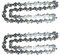 SWANSOFT 2PCS8 pollici Mini catena di ricambio per motosega a batteria, catena per motosega elettrica portatile in acciaio al carbonio CS-2