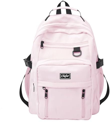 Clufar Schulrucksack Teenager Mädchen Wasserdicht Causal Laptop Rucksack Damen Lila Schulranzen Mädchen 5.klasse Schultasche Backpack School Bag Daypack für College Travel Reisen,Purple