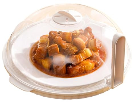 Ranley Cubierta de microondas Splatter, cubierta de microondas para salpicaduras de comida,Cubierta de microondas con asa - Gadgets de tapa a prueba de grasa de cocina para escuela, dormitorio,