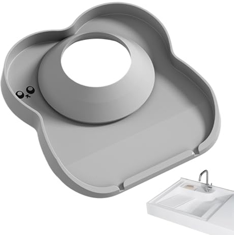 Wasserhahn Splash Guard - Küchenspüle Matte | Tropffänger -Tablett für Wasserhähne, Silikonbärenseifehalter, Accomer -Accessoire, Bad -Waschbecken -Accessoires abtropfen Lassen