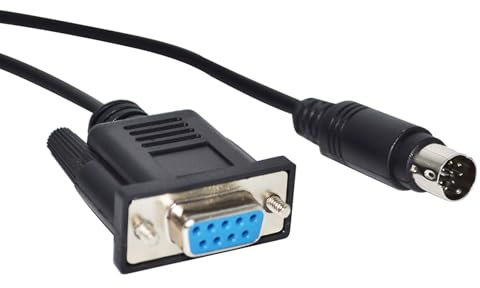ADATTATORE DA USB A MINI DIN 8 PIN MD8 MASCHIO CAVO DI COMUNICAZIONE SERIALE RS232 for SEQUENZIATORE MUSICALE PORTA HOST AL PC(3 metres,DB9 TO MD8 (NO CHIP))