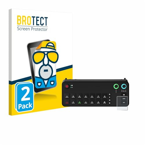 BROTECT Schutzfolie für Rode Rodecaster Video | 2 Stück Entspiegelnder Displayschutz Made in Germany Matte Displayschutz-Folie Anti-Reflex Anti-Fingerprint Einfache Montage
