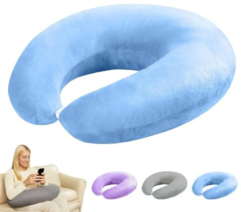 mzvoo Crealis Strickkissen,ergonomisches Crealis Kissen Für Handarbeiten,für Kreative Momente Lese- Und Gaming-Kissen Für Bett Und Sofa - Armkissen Zum Lesen, Spielen, Arbeiten Und Häkeln-B