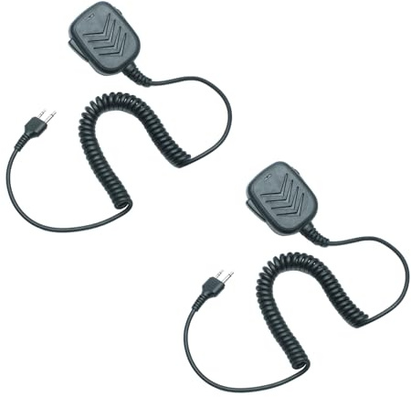 Sarcia Lautsprecher-Mikrofon mit verstärktem Kabel für Midland GXT1000VP4 GXT1000 LXT500VP3 GXT1050VP4 lxt600 AVPH10 GMRS FRS X-Talker Walkie Talkie Zwei-Wege-Radio 2 Stück