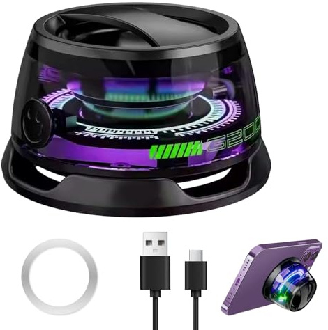 Altoparlante Bluetooth Magnetico G200 Mini Cassa Bluetooth Portatile con Luce RGB, Supporto Telefono Altoparlante-Bluetooth Impermeabile IPX5 per iPhone 16 15 14 13 12 Pro Max