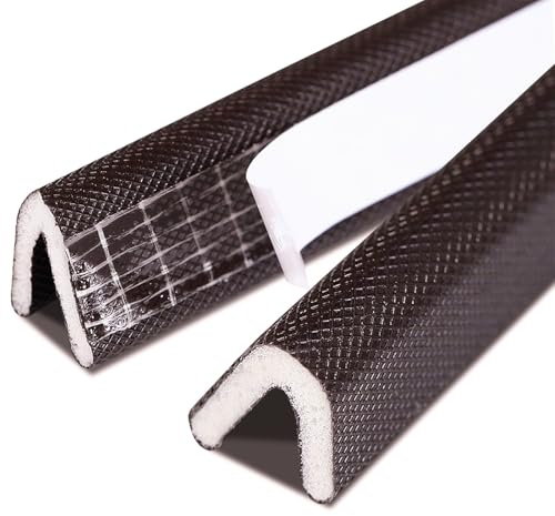 Joint de Porte en Forme de V Joint Mousse Adhésif Facile à installer | Joint de Porte Auto-Adhésif Joint Fenetre Insonorisé de 6 Mètres éTanchéité à L'eau Coupe-Vent et Réduction du Bruit Noir
