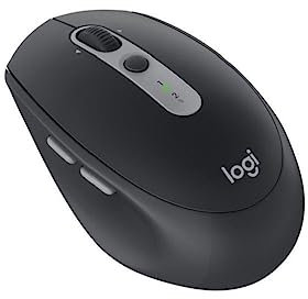 Logitech M590 Silent Wireless Mouse, Multi-Device, Bluetooth Or 2.4GHz Wireless Mouse with USB Unifying Receiver, 1000 Dpi Optical Tracking, 2-Year Battery Life, PC/Mac/Laptop - Mid Grey