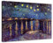 Bilderdepot24 Bild auf Leinwand | Vincent Van Gogh - Sternennacht über der Rhône in 80x60 cm als Wandbild | Wand-deko Dekoration Wohnung alte Meister | NEU-180223-80x60-sud
