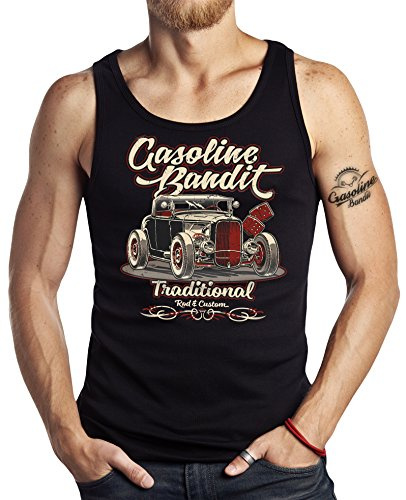 Hot-Rod Biker Racer Tank-Top: Knuckle Head