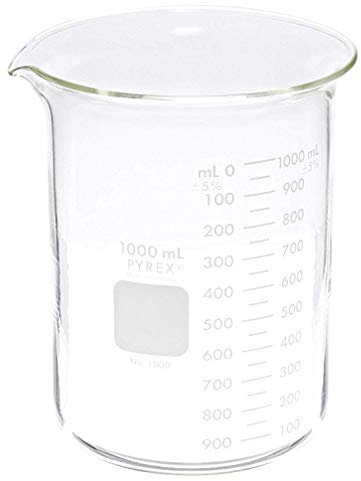 Pyrex 1000-1LCNpk Griffin Low Form 1000 mL Beaker Graduated 6Pk (Pack of 6)