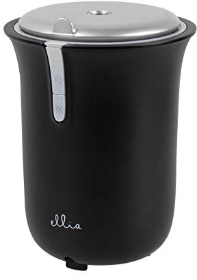 HoMedics Ellia Roam Car Aroma Diffuser - Portable Ultrasonic USB Aromatherapy Diffuser, Delivers Fine Mist to Alleviate Dry Air, Colour Changing Light, 12 Hour of Intermittent Run Time - Black