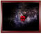 arte-tuo Bilderrahmen Rubin + 70x110 cm + Bordeaux Rot + entspiegeltem Antireflex Kunstglas + Puzzle Kunstdruck Poster