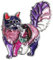 WEVENI Alliage éLéGant Chat Broche Émail Pin Chaton Épingles éCharpe Costume Accessoires pour les Femme Dame Fille Cadeau de FêTe (Violet)