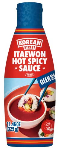 [Korean Street] Salsa de Chile auténtica Coreana (325g) - Salsa Picante, asiática multifuncional(Dulce y Picante), ideal para salsa de mesa - Hecha en Corea, Vegetariana, sin MSG