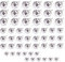 54 Pcs Mirror Balls, 3 Sizes Silver Hanging Disco Light Mirror Ball for Bar Party, Stage Props, Christmas Xmas Tree Ornament Favor and Supplies…