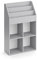 Vicco Kinderregal Luigi, Spielzeugregal für Faltboxen, Grau, 72 x 114.2 cm