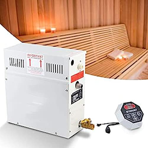 ALSUP Generatore di Vapore, Ideale per Sauna/Doccia/Spa, Adatto per Uno Spazio di 6 m³ - accumulo Automatico di Calore 35-55 ℃, Facile da installare, Certificato CE,3KW