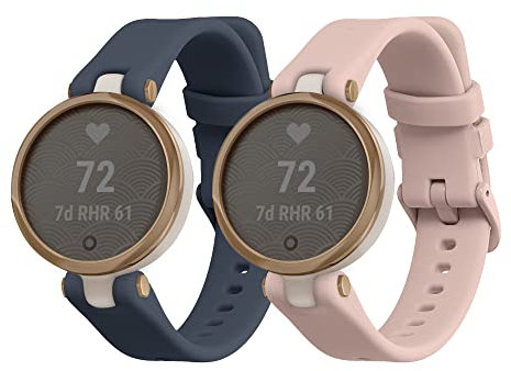 kwmobile 2X Sportarmband kompatibel mit Garmin Lily Sport Armband - Fitnesstracker Band Set aus TPU Silikon