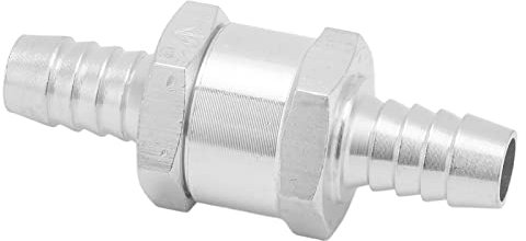 Kraftstoff Rückschlagventil, Rückschlagventil 4mm Wasser, Einweg-Inline-Rückschlagventil Luft Wasser Gas Rückschlagventil Aluminiumlegierung für Kraftstoff Benzin Öl Benzin Wasser (10mm)