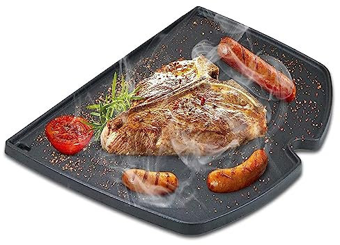 6560 - Padella in ghisa per barbecue Weber Q300 Q3000 Q3200 Q3400 Series, 45,2 x 31,5 cm, accessori per piastra 57060001 586002 426001 56010049, griglia a gas Weber 6506 Pezzo