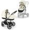 CYBEX Gold Kinderwagen EOS Lux 2-in-1, Reisesystem, Ab Geburt bis 22 kg (ca. 4 Jahre), Seashell Beige
