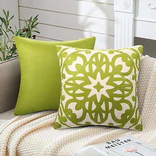 2er Set Kissenbezug Kissenbezüge Geometrie Linie Mandala Muster Dekoration Kissenbezug Samt Kissenbezüge Dekokissen Sofakissen Zierkissenbezüge für Wohnzimmer Sofa Bett