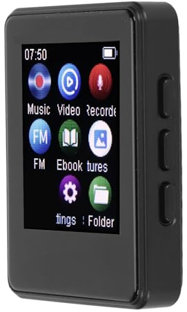 MP3-Player, 1,77-Zoll-MP3-Player mit Voll-Touchscreen und Bluetooth 5.0, Sprachaufzeichnung, E-Book, Musik-Player Zum Laufen, Gehen, Lernen, Treffen (Ohne Erinnerung)