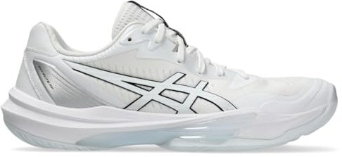 ASICS Women's Sky Elite FlyteFoam 3 Volleyball Shoes, White/White, 6.5 UK