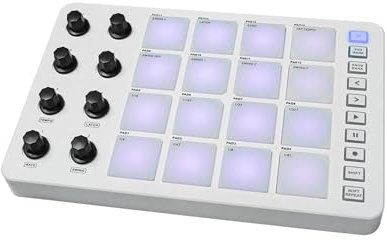 rockible MIDI Controller Strike Pad, MIDI Keyboard MIDI Pad Beat Maker Machine for Music Production