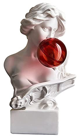 Duiaynke David/Giuliano Kopfstatuen, griechische Harzfiguren, Skulpturen, David-Büste, Desktop-Ornament für Zuhause, Büro, Tischdekoration (Sona)