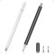 Penne Stilo per Schermi Tattili, 2 in 1 Universale Penna Stilo per Tutti Dispositivi Touchscreen, Compatibile con Apple, iPhone, iPad, Android, Microsoft, Tablet e Smartphone (E)