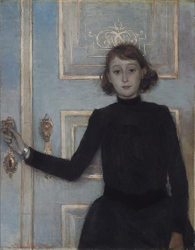 HCOTZHPY Ölgemälde Leinwandbilder Bild Kunst Leinwand Malerei Porträt von marguerite van mons von theo van rysselberghe Ölgemälde Bilder für Wanddekoration 60x90cm