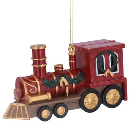 Christmas Decorations, Antique Train Bauble, Vintage Train Bauble, Traditional Christmas Tree Decoration, Traditional Christmas Tree Bauble, Antique Hanging Xmas Decoration, Red Train Ornament