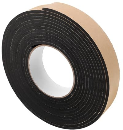 Gatuida EVA Türdichtungsband 1 Rolle, 4mm Schwarz Selbstklebend