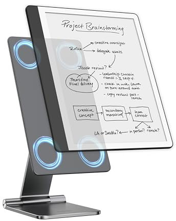 LULULOOK Support magnétique pour Kindle Scribe 10,2 (2024/2022), Pliable et réglable, Tout en Aluminium, Support de Tablette magnétique pour la Lecture, l'écriture