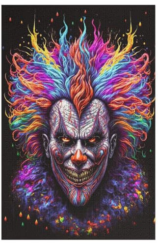 Joker Holzpuzzle 1000 Teile,Puzzles Für Erwachsene, Impossible Puzzle, Geschicklichkeitsspiel Für Die Ganze Familie,Home Dekoration Puzzle, Puzzle Kinder Legespiel （78×53cm）