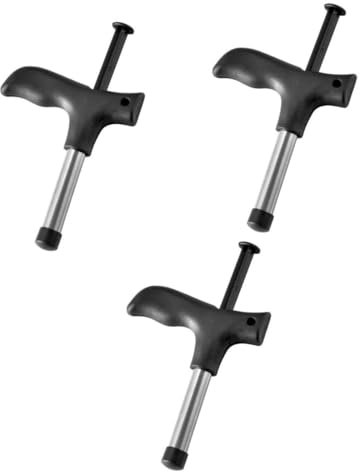 MAGICLULU 3 Sätze Kokosnuss-öffner Fruchtkernentferner Strohlochstempel Kokoswerkzeug Gedrückt Obst Gadget Verstärker Lochöffner Für Kokosnüsse Zitrone Öffnung Black Abs 2 Stück * 3