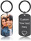 JONZIN Porte Clef Personnalisable avec Photo et Gravure Texte Double Face Porte Clé Personnalisé Cadeau Personnalisé pour Homme Femme (Photo&Texte1)