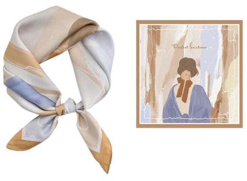 BEILATE Damenschal Seideschal KopfTücher Halstuch Seide Schal Seidentuch Bandana Taschentuch Schal Halstücher